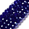 Electroplate Transparent Glass Beads Strands EGLA-A035-T10mm-A06-1