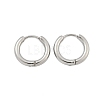Tarnish Resistant 304 Stainless Steel Huggie Hoop Earrings EJEW-F111B-16mm-P-2