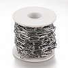 304 Stainless Steel Paperclip Chains CHS-A006-01P-3
