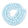 Electroplate Glass Beads Strands EGLA-A044-P6mm-B06-3