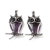 Natural Amethyst Pendants G-H274-01AS-04-1