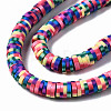 Handmade Polymer Clay Beads Strands CLAY-N008-010L-A-2