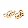 201 Stainless Steel Pendants STAS-E188-09G-3