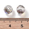 Electroplate Round Glass Beads  EGLA-A043-01-HR01-3