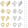 SUPERFINDINGS 32Pcs 8 Style Alloy Stud Earring Findings FIND-FH0005-74-1