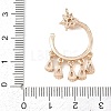 Brass Micro Pave Cubic Zirconia Pendants KK-F918-01KCG-3
