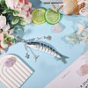1Pc Resin Fish Pendant Decorations HJEW-CA0001-78A-5