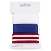 9 Yards 3 Styles Independence Day Polyester & Polycotton Ribbons Sets SRIB-A015-02A-07-4