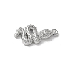Brass Micro Pave Clear Cubic Zirconia Pendants LS-KK-S505-04P-01-2