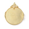 Brass Pendant Cabochon Settings KK-R215-02G-1