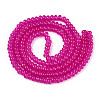 Baking Paint Imitation Jade Glass Beads Strands GLAA-T025-6mm-16-2