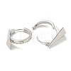 Brass Hoop Earrings EJEW-L211-007P-2