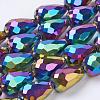 Electroplate Glass Beads Strands EGLA-D017-15x10mm-4-3