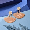 Cellulose Acetate(Resin) Dangle Stud Earrings EJEW-JE04076-7