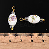 Handmade Porcelain Pendants KK-P242-19G-02-1-3