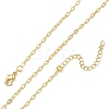 2.2MM Brass Cable Chain Necklaces for Women KK-CBA2293-09G-4