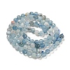 Natural Aquamarine Beads Strands G-F509-10-4mm-01-4