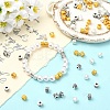 90Pcs 3 Colors Tibetan Style Alloy Beads TIBEB-YW0001-41-4