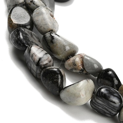 Natural Picasso Jasper Beads Strands G-K398-A01-01-1