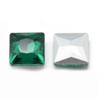Pointed Back Glass Rhinestone Cabochons RGLA-T027-8x8mm-16-1