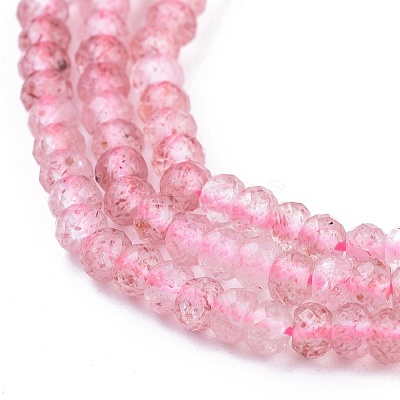 Natural Strawberry Quartz Beads Strands G-R475-007-1