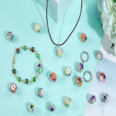 5Pcs Handmade Lampwork Beads LAMP-SZ0001-50B-1