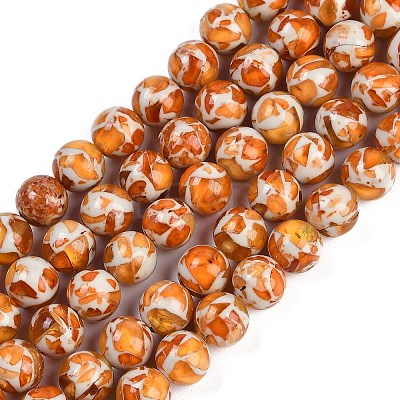 Sythetic Amber Beads Strands X1-G-M199-02G-1