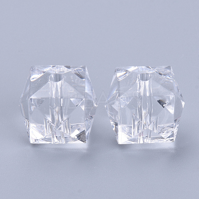 Transparent Acrylic Beads TACR-Q259-6mm-V01-1