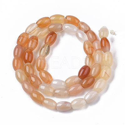 Natural Red Agate Beads Strands G-S364-052-1