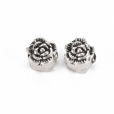 Tibetan Style Alloy European Beads TIBEB-N007-006-1