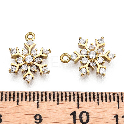 Brass Micro Pave Cubic Zirconia Charms LS-ZIRC-Q014-001C-NF-1