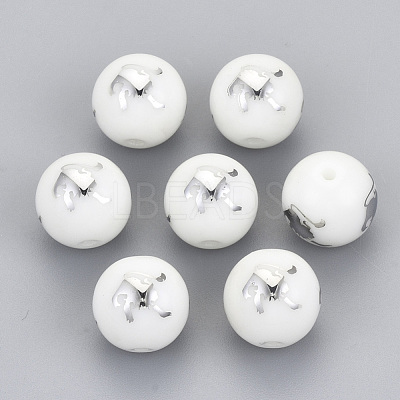 Electroplate Glass Beads EGLA-S178-11J-01-1