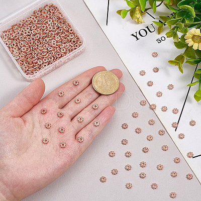 500Pcs Alloy Daisy Spacer Beads FIND-PH0059-80-1
