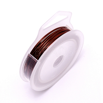 Round Copper Craft Wire CWIR-WH0001-0.5mm-10-1