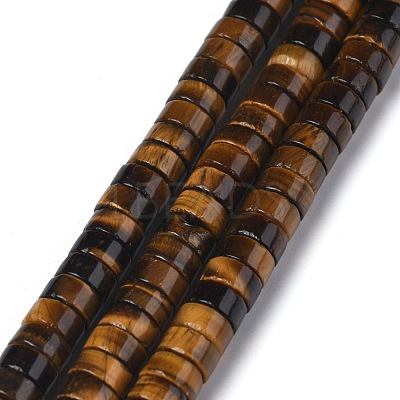 Natural Yellow Tiger Eye Beads Strands G-Z006-C09-1