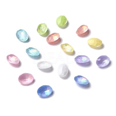 K9 Faceted Glass Pointed Back Rhinestone Cabochons GLAA-H106-A01-JM-1