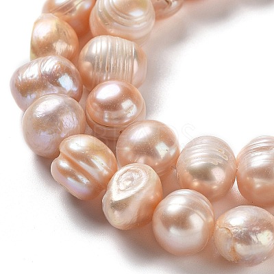Natural Cultured Freshwater Pearl Beads Strands PEAR-E019-18-1