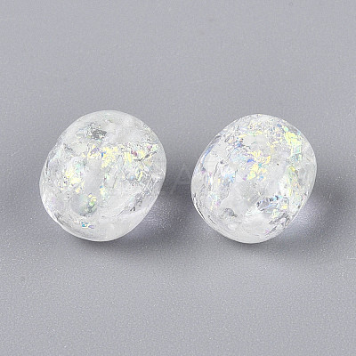 Handmade Foil Lampwork Beads Strands FOIL-T008-01H-1