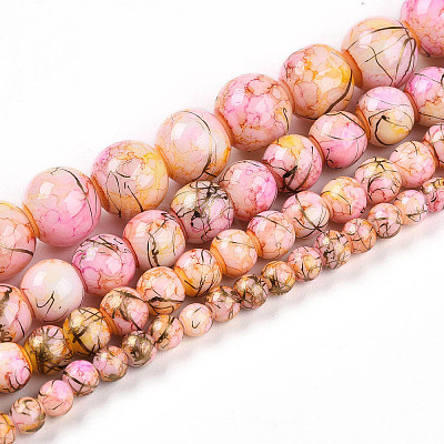 Baking Paint Glass Beads X1-DGLA-N003-8mm-B02-1