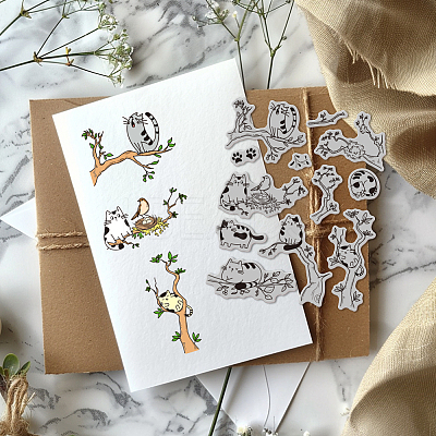 Rubber Clear Stamps DIY-WH0251-044-1