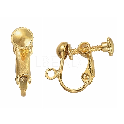 Brass Screw Clip Earring Converter EC143-NFG-1