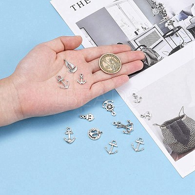 Tibetan Style Alloy Pendants TIBEP-M038-03AS-1