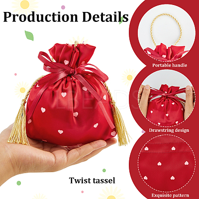 Heart Printed Cloth Drawstring Storage Bags ABAG-WH20010-20C-01-1