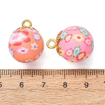 Handmade Polymer Clay Pendants CLAY-C008-04-1