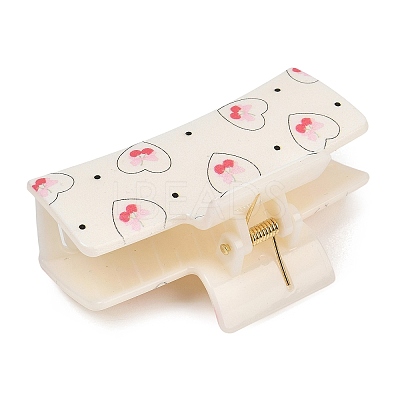 Plastic Printed Claw Hair Clips PHAR-K007-03B-1
