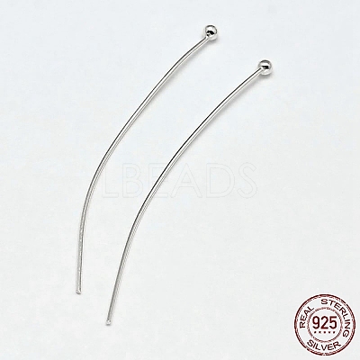 925 Sterling Silver Ball Head Pins STER-F018-03G-1