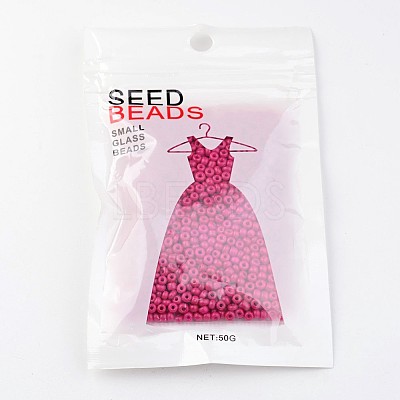 6/0 Baking Paint Glass Seed Beads X-SEED-S003-K5-1