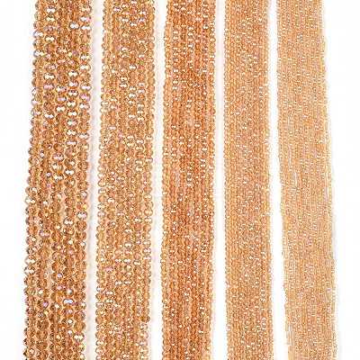 Electroplate Glass Beads Strands EGLA-A044-T3mm-B23-1