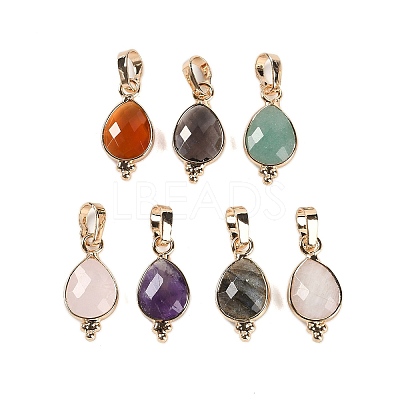 Natural Mixed Stone Faceted Pendans KK-L218-004G-M-1