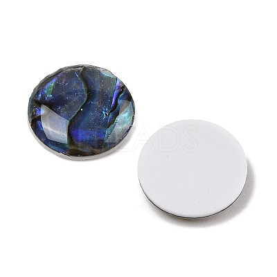 Natural Paua Shell Cabochons SSHEL-I026-20B-1